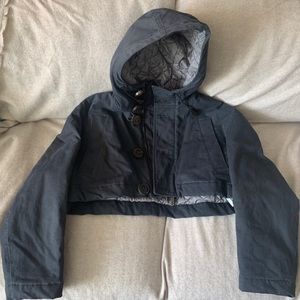 Dsquared2 cropped jacket - size 38IT 2US - gray